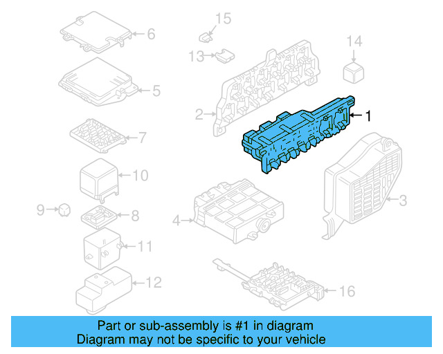 Relay & Fuse Plt 8L0-941-822 - View 2