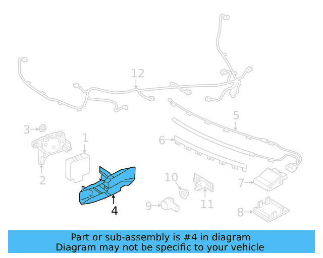 Blind Spot Radar Shield 3G8-907-693 - View 3