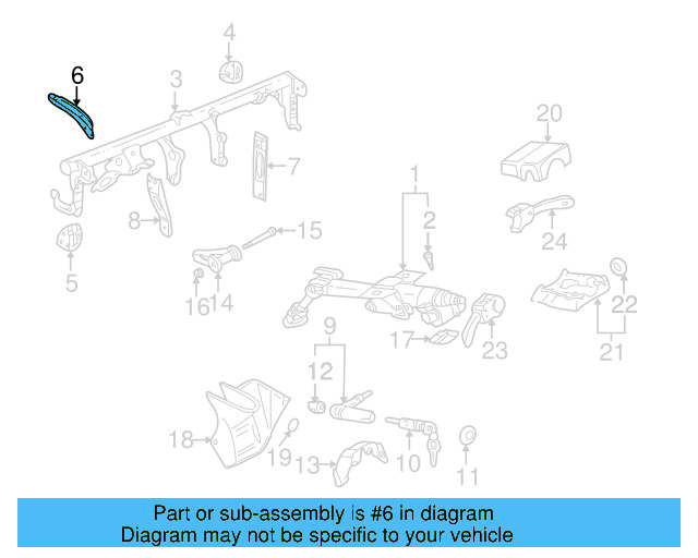 Upper Support 1J0-419-281-B - View 4