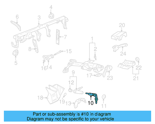 Ignition Lock Cylinder 107-905-855-CB