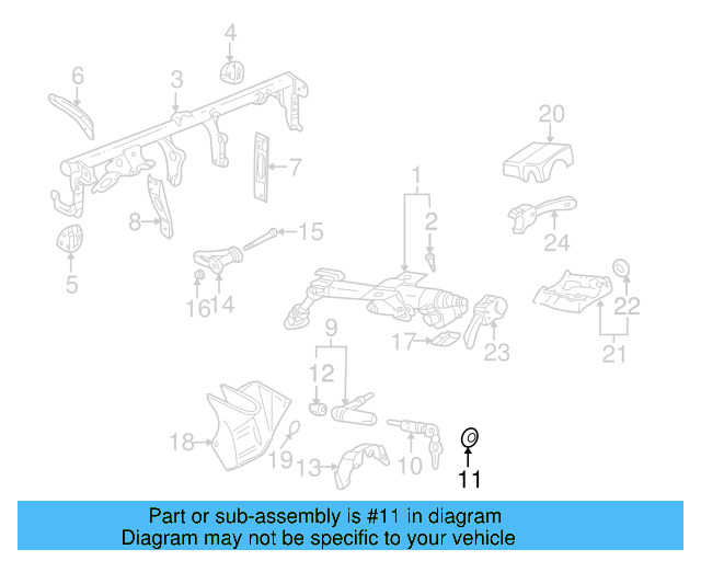 Steering Column Cover Grommet 8D0-905-869-01C - View 9