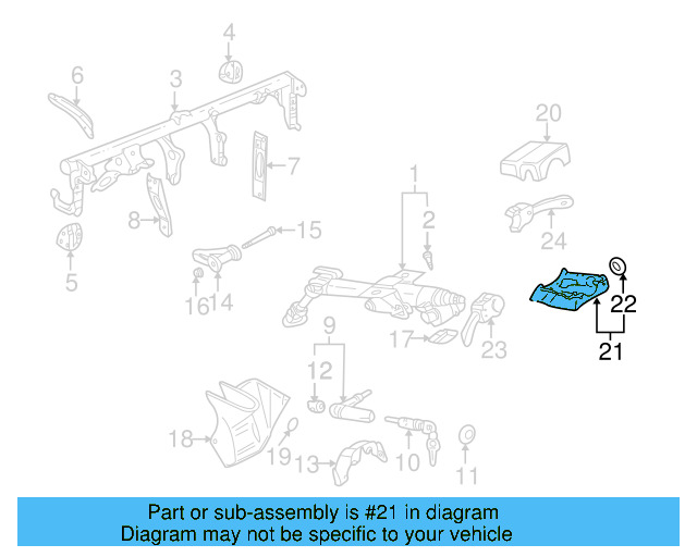 Lower Column Cover 1J0-858-559-D-1QA - View 10
