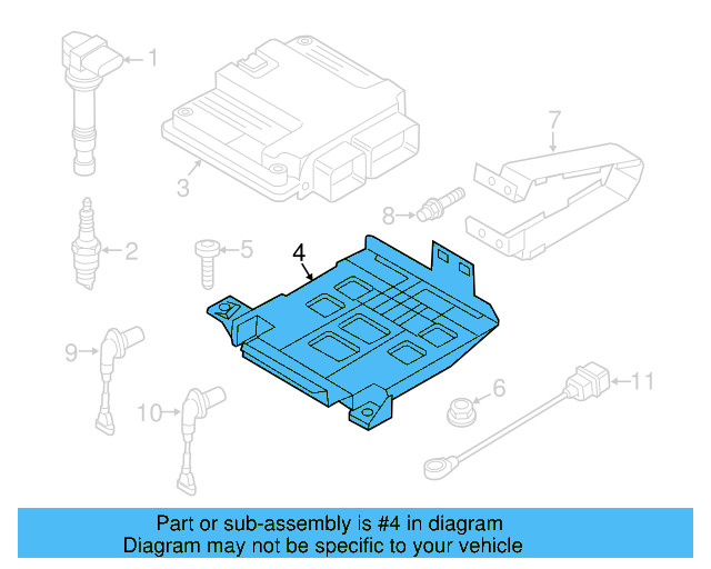 Engine Control Module (ECM) Bracket 6Q0-907-500-C - View 67