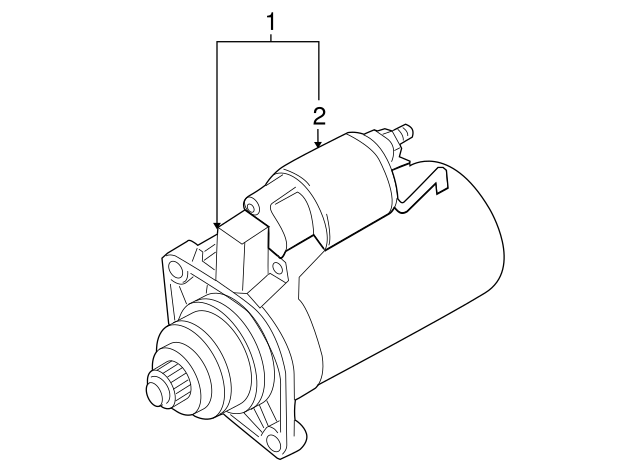 Starter Motor 02M-911-021-B - View 3