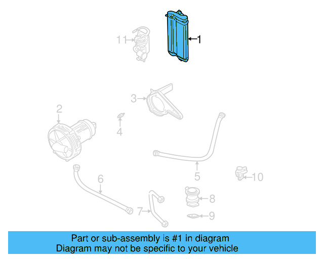 Vapor Canister 1J0-201-801-L - View 6