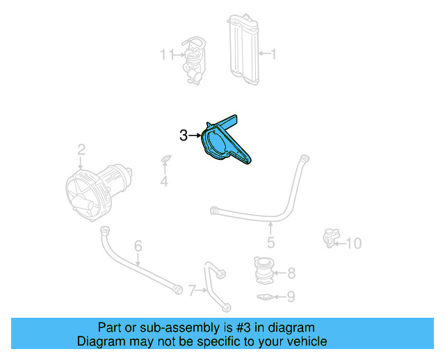 Air Pump Bracket 06A-131-085-B - View 8
