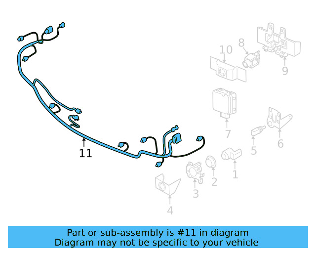 Harness 3G8-971-095-BL - View 3