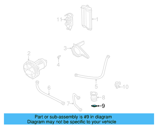 Secondary Air Injection Control Valve Gasket 06A-131-120-A