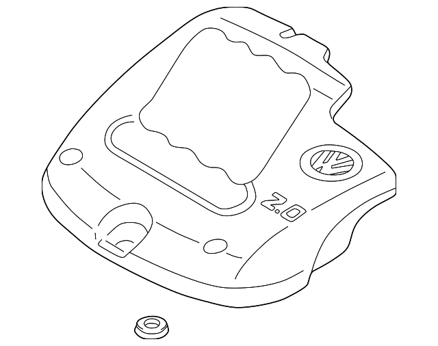 Engine Cover 06A-103-925-EF - View 6