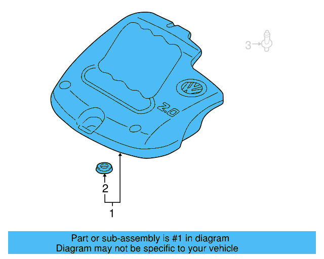 Engine Cover 06A-103-925-EF - View 8