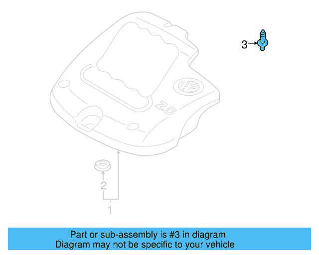 Engine Cover Stud 028-103-665 - View 2