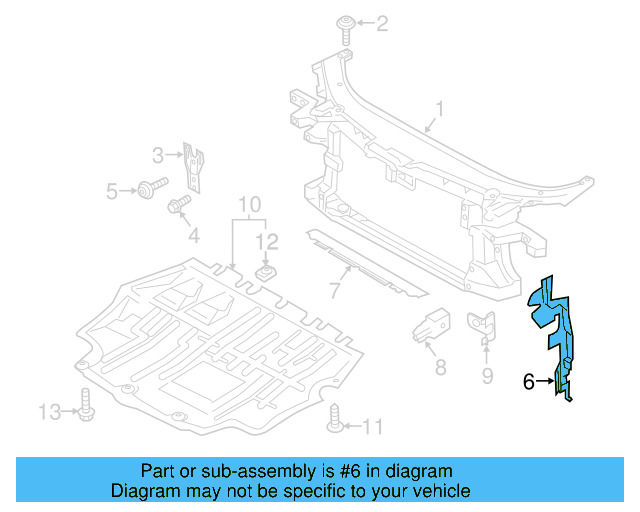 Air Baffle 3C8-121-283-C - View 3
