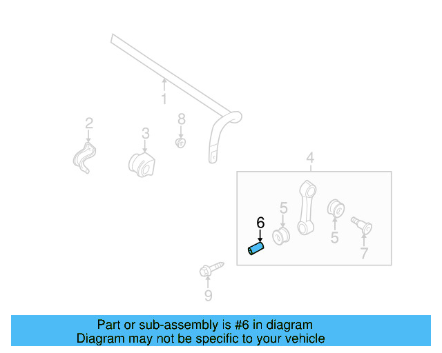 Stabilizer Link Sleeve 1J0-411-325-C