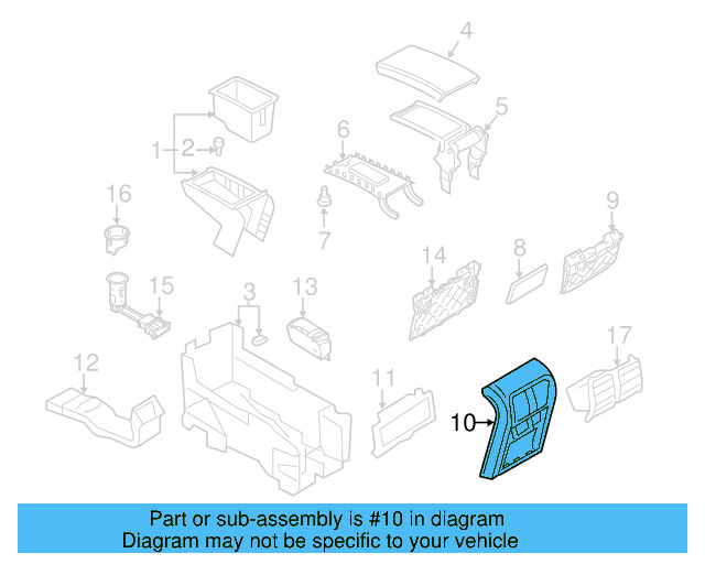 Trim Plate 3C0-864-376-G-1QB - View 2