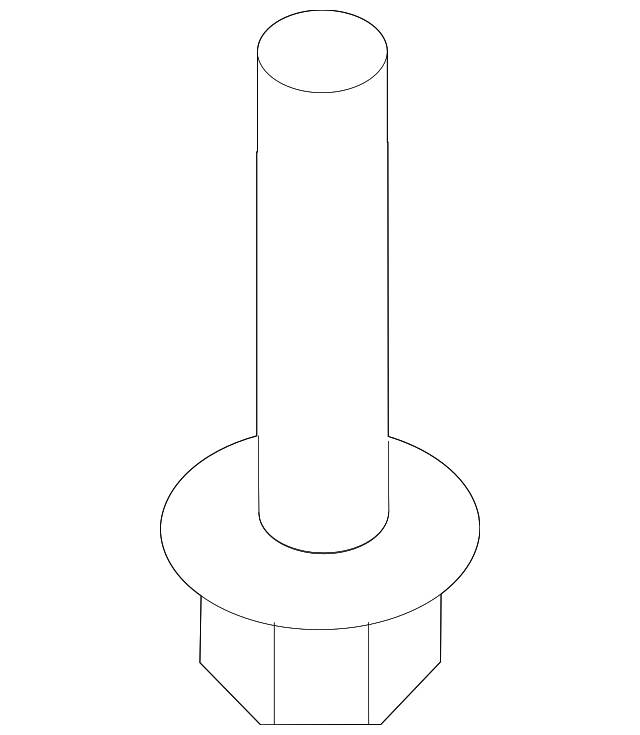 Bumper Cover Bolt N-104-128-04 - View 2