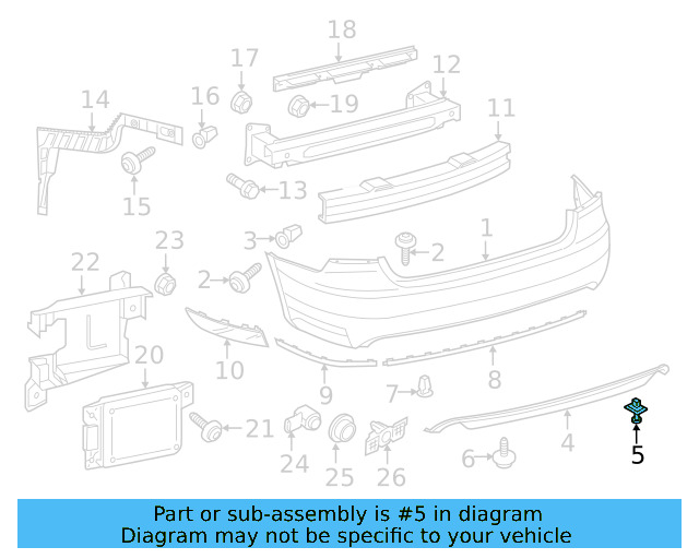 Spoiler Rivet WHT-005-263 - View 12