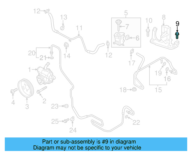 Reservoir Hose Clamp N-906-869-02 - View 253
