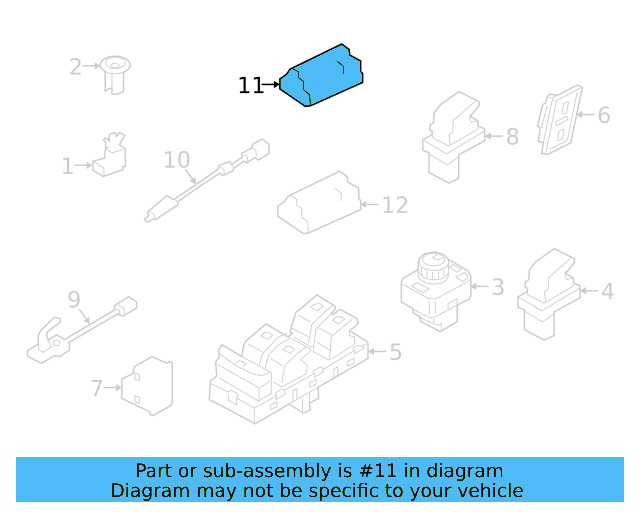 Door Interior Reflector 1K0-947-419-A - View 42