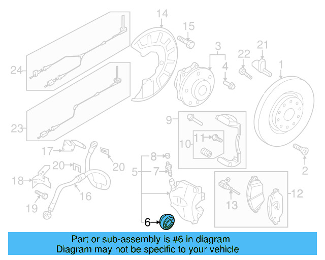 Caliper Seal Kit 5Q0-698-471-B - View 7