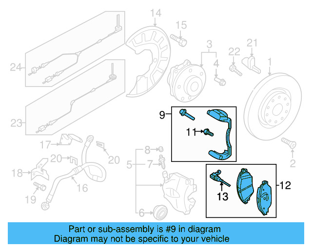 Caliper Mount 3Q0-615-126 - View 3