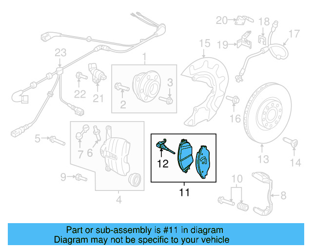 Brake Lining Front 5Q0-698-151-K - View 8