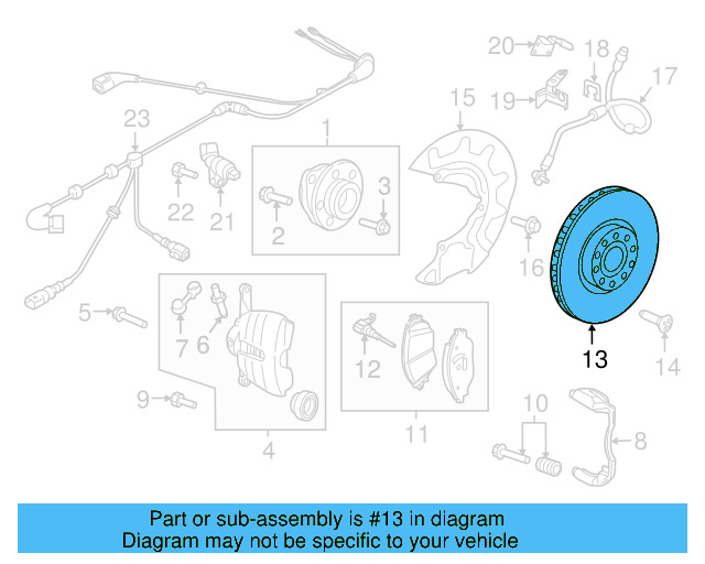 Disc Brake Rotor Front 5C0-615-301-B - View 7