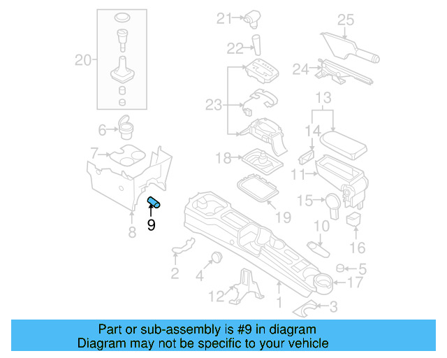 Cigarette Lighter Element 1J0-919-307-9B9 - View 24