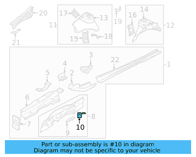 Brake Hose Bracket 5Q0-611-846-B - View 19
