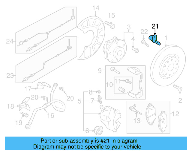 Rear Speed Sensor WHT-003-861-B - View 8