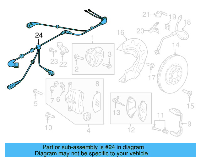 ABS Sensor Wire 5G0-927-903-AL - View 6