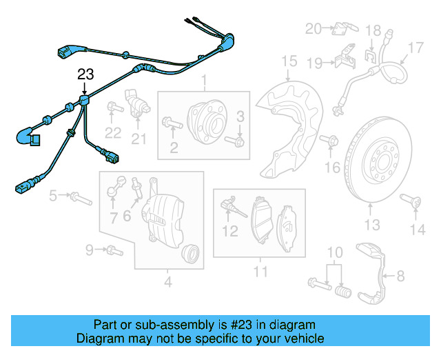 ABS Sensor Wire 5G0-927-903-AL - View 5