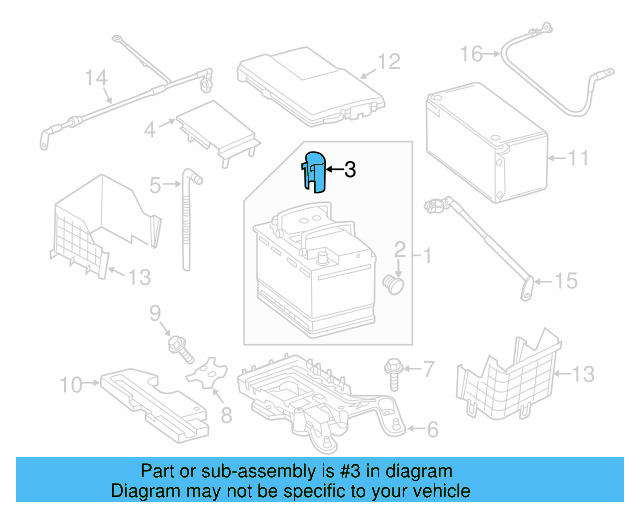 Battery Cap 7N0-915-429-A