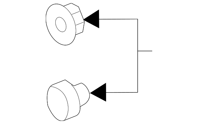 Seat Belt Assembly Button 443-857-847-B-4PK - View 37