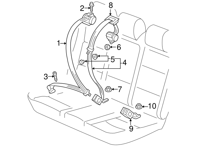 Retractor Assembly Upper Bolt N-989-243-01 - View 56