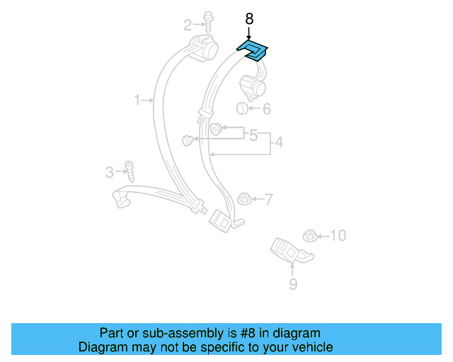 Outer Belt Assembly Lower Bolt WHT-003-682 - View 72