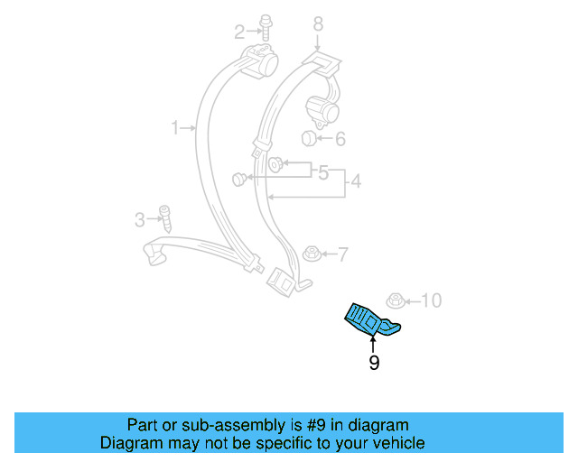 Buckle End 5GM-857-755-A-YLZ - View 3