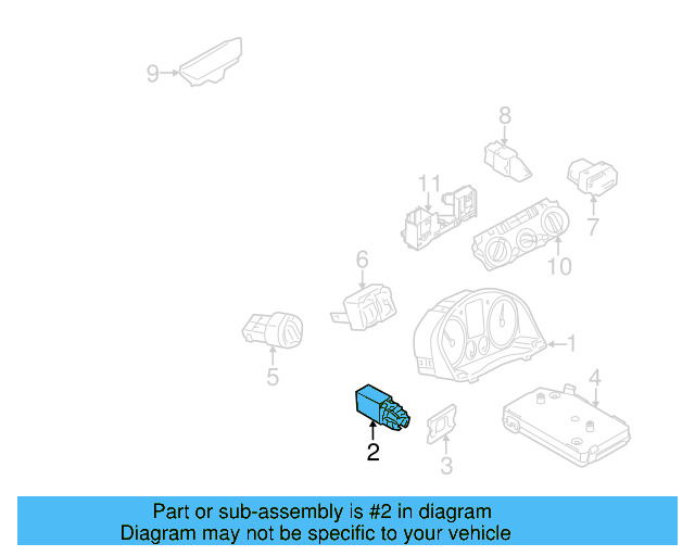 Ambient Temp Sensor 8Z0-820-535 - View 4