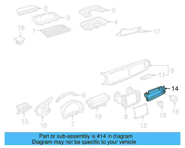 Tray 5C1-857-921-B-81U - View 5