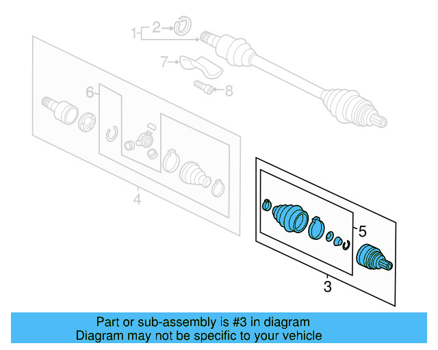 Outer Joint Assembly 5C0-498-099-D - View 22
