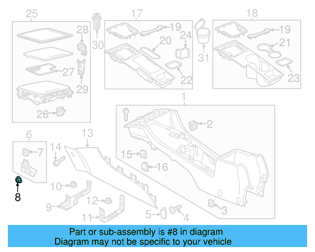 Quarter Panel Splash Shield Nut N-907-579-01 - View 31