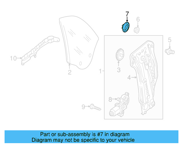 Window Regulator Cap N-911-139-01 - View 5