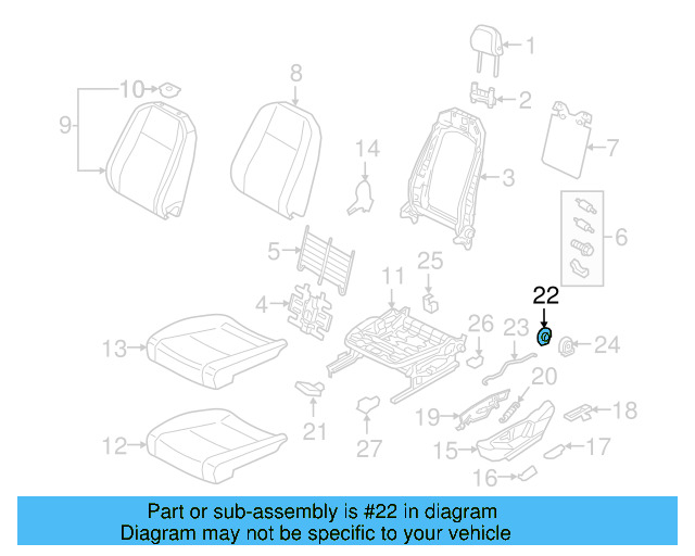 Recline Handle 3CN-881-605-ZA2