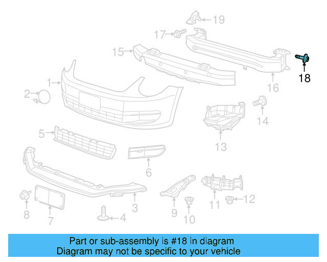 Shock Mount Bolt N-906-484-02 - View 103
