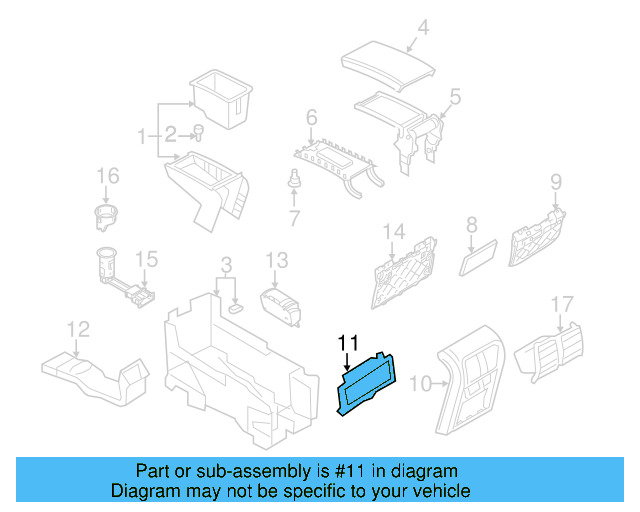 Switch Bezel 3C0-863-289-D-1QB - View 3