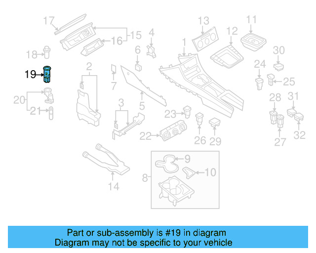 12 Volt Accessory Power Outlet 1J0-919-309 - View 34