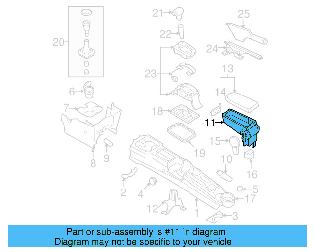 Armrest Base 3B0-867-174-7DE - View 16