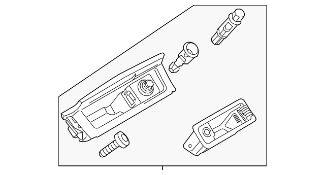 Ashtray Assembly 3C0-857-961-H-9B9 - View 2