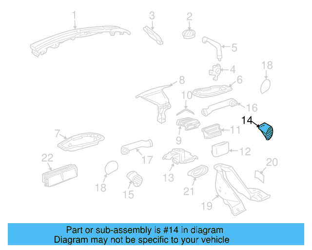 Vent Grille 1C0-820-902-C-XNP - View 4