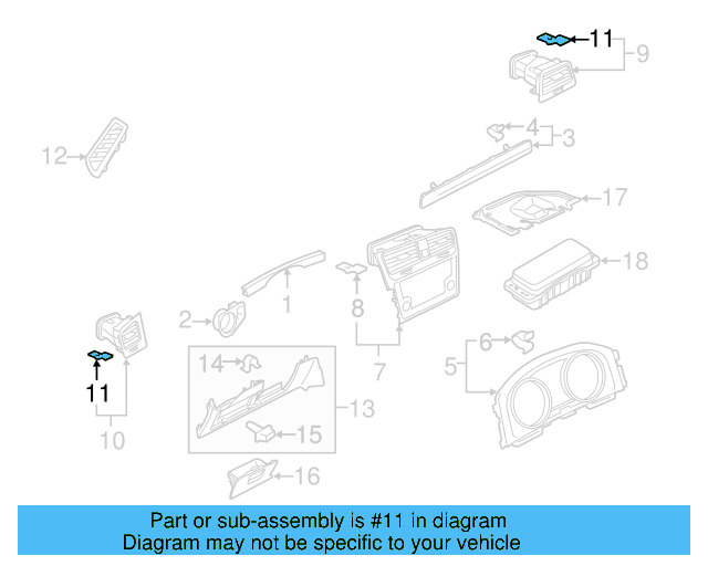 Air Outlet Clip WHT-006-970 - View 6