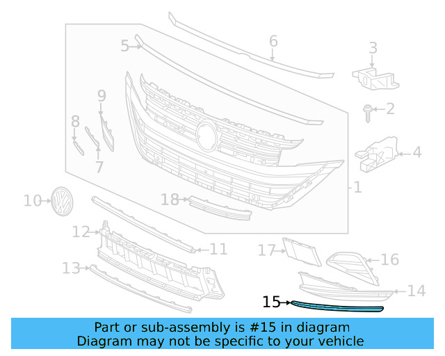 Trim Molding 3G8-853-253-C-2ZZ - View 5
